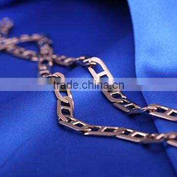 Chains Necklaces Type Simple Link Chain Jewelry Chain Decorative Chain Coffee Gold Plated Necklace photo-5