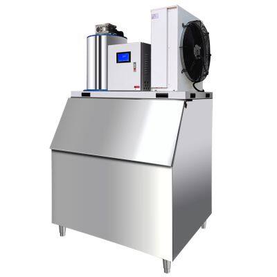 1000kg/24h Stainless Steel Portable Automatic Ice Machine Flake Ice Machine for Supermarket