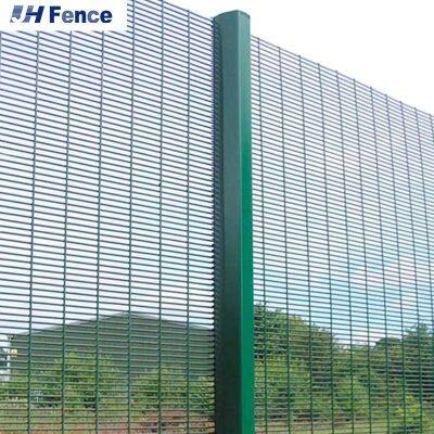 High Security 358 Anti-Climb Galvanized Fence Clear View Outdoor Metal Frame With Powder Coated for Farm Fencing Fence Post Caps