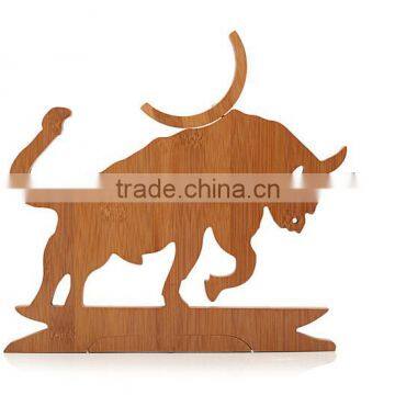 2016 Wooden Wine Rack, Wine Display Rack, Bamboo Wine Rack Wood photo-3