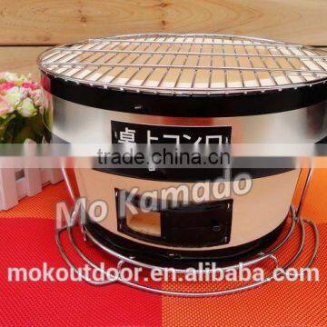 large size portable Japanese ceramic Charcoal baking bbq oven for home