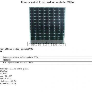 monocrystalline silicon solar panels