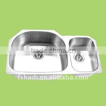 foshan hadi double bowl kitchen stainless steel sink HD895530