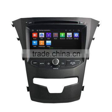 Automotive multimedia dvd player with navigation system for Ssangyong Korando 2014