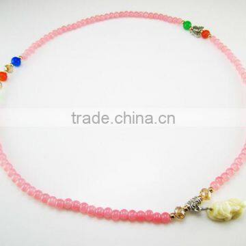 Glass Beads Charm Wrap Bangle Bracelet photo-2