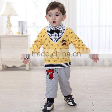 Top Quality Boys Clothing Set Baby Spring Suit Set 2015 New Designs Suit For Boys