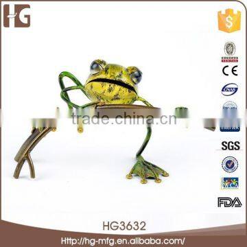 Beautiful Wrought Iron Craft Frog Garden Decor