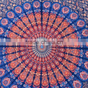 Indian WHOLESALE Mandala fabric Tapestry screen printed tapestry