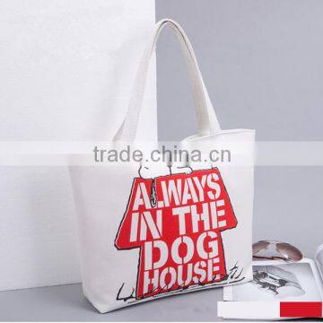 Fashion printing canvas bags canvas tote shopping bag