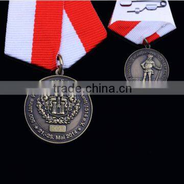 1.38" Zinc Alloy Souvenir 3D Medals With Ribbon
