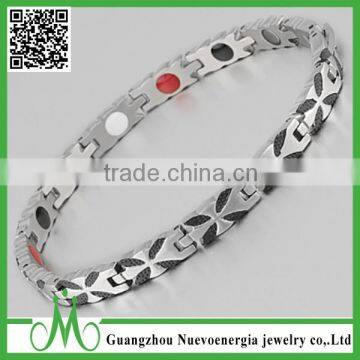 Wholesale Fashion adjustable stainless steel magnetic bracelet for men