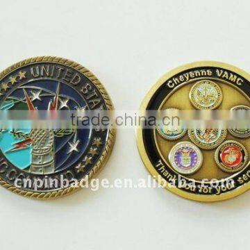 custom souvenir die struck brass coin