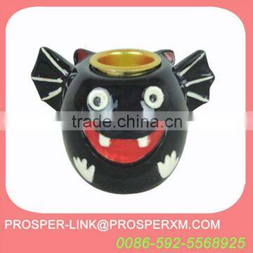 Halloween ceramic candle holder