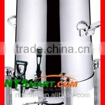 Coffee urn with chrome plated leg and Roman column design(3 gallon or 5 gallon)
