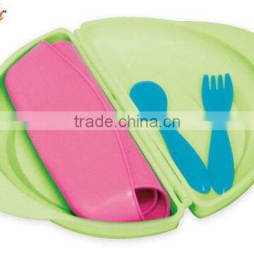 PM3322 China Wholesale Portable Plastic Baby Lunch Carrier Kit Baby Feeding Set photo-2