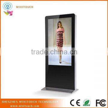 55" publish advertsement and checking information airport indoor kiosk