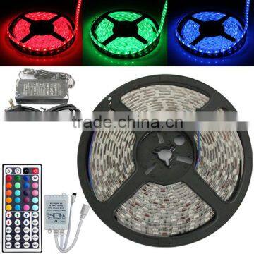 5m 5050 RGB 300LED SMD Light Strip Lamp Waterproof+44 Key IR+12V 5A Power Supply