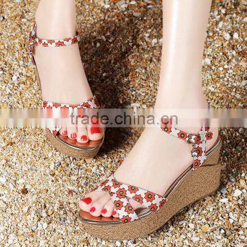 HOT 2016 Summer New Fashion Women Sandals Wedges Shoes Open Toe