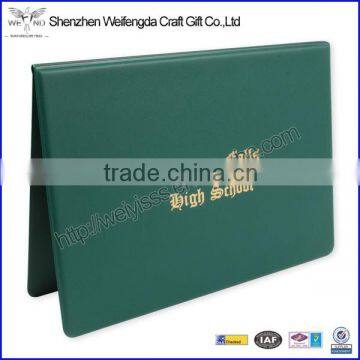 Hard Cover A4 Vinyl PVC Diploma Cover Presentation Folder