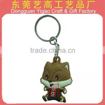 Factory Wholesale 3d Rubber Animal Shape Keychain, Lovely Anime Keyrings photo-3