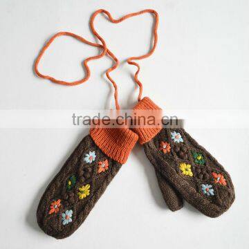 Rope Connect Knitted Gloves & Mittens For Children