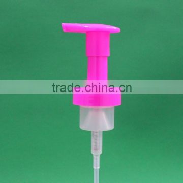 40/410 pink plastic cleansing foaming dispenser pump sprayer for foaming bottles