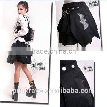 PUNK RAVE Wholesale gothic gals in short skirts no panties Q-092 made in china