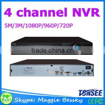 cheap 4 Channel CCTV DVR NVR for IP (wireless) camera