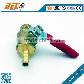 1/4 inch mini brass ball valve with nipple