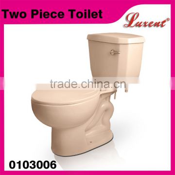 Commode sanitaryware siphonic dual flush Toilet Bone Color