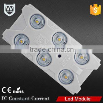 Competitive price CE&ROHS certificate high waterproof 6 leds 2835 injection led module AC 220V led module for ADS light source