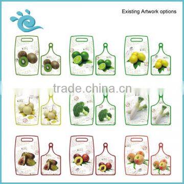 Set of 3pcs Plastic Kitchen Help Set With Cutting Board Peeler and Knife photo-5