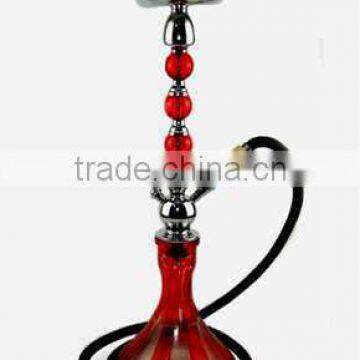 Red acrylic soft glass stainless steel hookah shisha