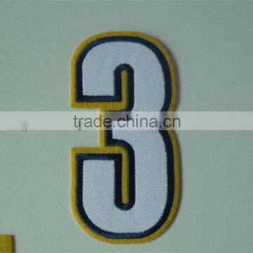 embroidery number applique for letterman jackets