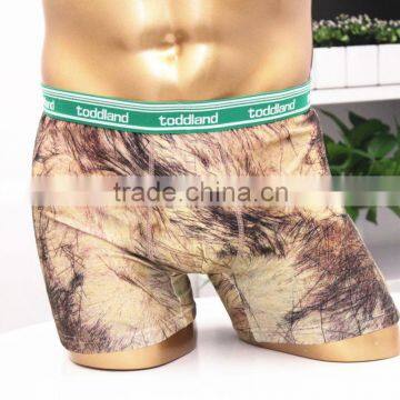 Custom digital print boxer shorts with logo in waistband mens underwear                        
                                                Quality Choice