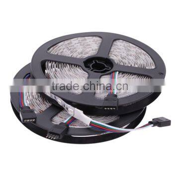 AC100-240V 2*5M 5050 SMD RGB 600LEDs LED Strip Light Lamp 44Key + IR Remote Controller DC12V + Power Adapter