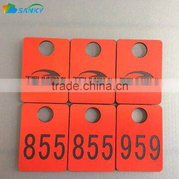 Engraving Color Number Key Tags For Gym Lockers