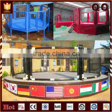 Excellent in cushion effect customized mma cage used boxing ring for sale