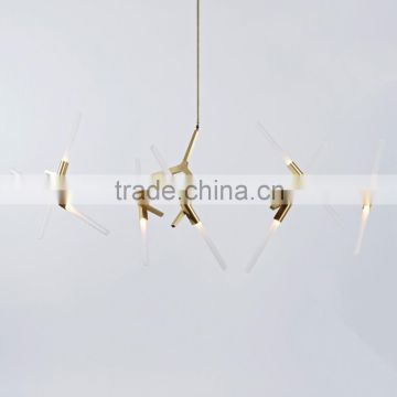 Acrylic LED Chandeliers - 14 Lights with Aluminum+Acrylic Materials for Hotel