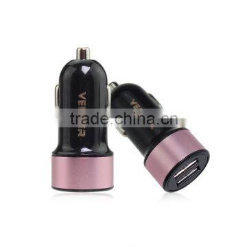 DC 12v-24v Input Cigarette Lighter 2 USB Mini Car Charger photo-3