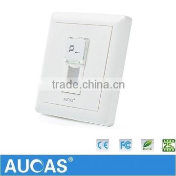 Wall Mount Network/Telephone 1 Port face plate