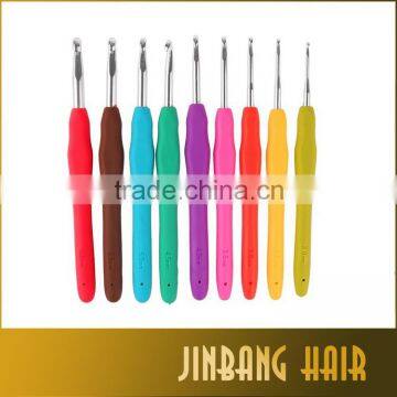 2016 New Plastic Handle Crochet Hook Set Knitting Needle Crochet Hook Aluminum Crochet Hook Set With Plastic Case photo-2