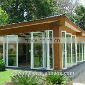 Multi panels PVC accordion folding door