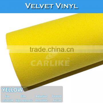 CARLIKE Air Bubble Free Light Blue Car Vinyl Velvet Wrap Film photo-3