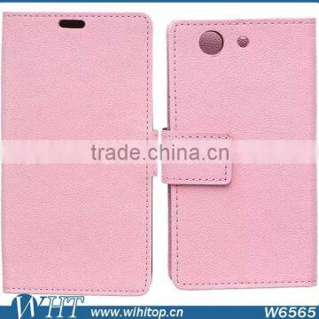 Phone Accessories Luxury Wallet Leather Flip Case for Sony Xperia Z4 Compact photo-4