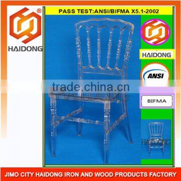 Clear Transparent Polycarbonate Resin Napoleon Chair for Event