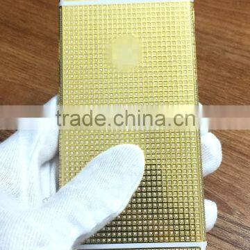 Full diamond design custom 24 carat gold plated housing for iphone 6