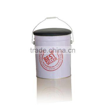 Factory Direct Custom made metal stroage bucket stools