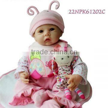 Silicone vinyl 22'' lifelike reborn baby dolls