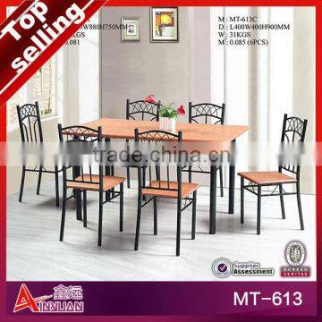 Top selling modern six seater dining room sets